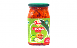 9am Mango Pickle   Glass Jar  400 grams